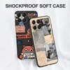 För heder x8 fodral back cover telefon skyddspåse stötfångare mjuk silikon svart tpu hund katt blommönster