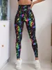 Leggings Femininas JSC Mulheres Jogging Estilo Academia Calças de Ioga Cintura Alta Para Meninas Listras Patchwork Controle de Barriga Meia-calça de Compressão