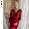 Vêtements de nuit pour femmes Style coréen mode Vintage Robe de bain femmes automne hiver femme enceinte Robe de chambre col en v romantique élégant femme