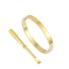 Love Bracelet Designer Bracelets Luxury Jewelry Women Bangle Classic 5.0 Titanium Steel Alloy Gold Plated Craft Colors Gold/Silver/Rose Never Fade 22ms H12