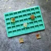 Baking Moulds 40 Grid Mini Ice Cubes Silicone Tray Foldable Mold Breaker Small Square Maker