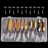 Betar lockar aorace 10st/box metall jig sked fiske set wobblers kit pike sked bete fiske tackling pesca isca artificiell 230715