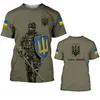 Heren T-shirts Oekraïense Vlag 3D Gedrukt T-shirt Mannen Korte mouwen O-hals Casual T-shirts Top 2023 Zomer Mode Vintage Man Tee Streetwear L230715