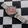 Inne zegarki Merkur Watch Vintage Handoking Mechanical for Men Rose Red Dial Casual Dress ReliOJ Hombre 230714