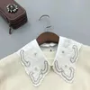 Papillon camicia solida staccabile per colletto falso da donna colletto rimovibile in pizzo collana finta accessori per abbigliamento