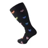 Sports Socks Running Men's And Women's Compression Fattening Plus Extra Large Patterned Models