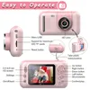 Appareils photo numériques enfants caméra 1080P portable 2.4 pouces écran HD enfants enregistreur vidéo jouets pour bébé fille cadeau d'anniversaire