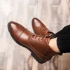 Plus Size 38-48 Męskie buty Split Skórzowe botyny Chelsea Business But dla Man Oxfords Autumn Dress Bots