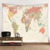 Tapissries Dome Cameras HD Super Large World Map Printing Tapestry är mjukt och lätt att ta hand om väggdekoration Hängande tyg R230714