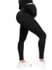 Calças leggings para gestantes sobre a barriga para grávidas e leggings para ioga para malhar atlético