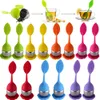 Tea Strainers 14pcs Infuser Strainer Silicone Bag Sieve Leaf Filter Diffuser Teaware Brewing Puer Herb Making Tool Accessories 230715