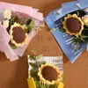 Flores decorativas Presentes para o Dia das Mães Acabamento de Malha Girassol Crochê Bouquet Criativo Presente de Aniversário Decoração de Festa de Casamento