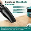 Lint Removers Handheld Vacuum Cleaner Cordless Portable Car Rechargeable Mini Hand Held Cleaning Kit 230714