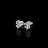 Hip Hop Rapper Men Kvinnor Studörhängen smycken US Dollar Sign Gold Silver Full Diamond Zircon Earrings Night Club Jycken Tillbehör 1448