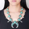 Choker Vintage Statement Large Collar Necklace Women Boho Ethnic Maxi Long Big Chunky Retro Tribal Moon Pendant Jewelry