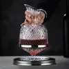 Vinglas Decanter 360 Roterande tumlare 1500 ml Decanter Dispenser Crystal Glass Bottle Wine Aerator Mirror Jug Gift Bar Dekorera Glassware 230715