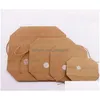 Present Wrap Rice Paper Bag Packaging Cartboard S Kraft Väskor Matförvaring Standing Packing 249 J2 Drop Delivery Home Garden Festive Par Dhuwn