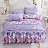 Ensembles de literie Designer Bed Comforters Imprimer Ensemble de coton Designers Beds Sheet Fashion Er Taies d'oreiller Classic Soft Duvet Ers 165 G2 Dro Dh3Kj