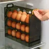 Bouteilles de stockage Durable de qualité alimentaire rotatif respectueux de l'environnement réfrigérateur porte boîte à oeufs présentoir réfrigérateur organisateur