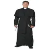 Theme Costume Halloween Role Playing Priest For Male Men's Clothing Cosplay God Long Black Suit Party Costumes296h