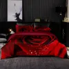 Beddengoed sets Rode Luxe Beddengoed Set Dekbedovertrek 264x228 Met Kussensloop 240x220 Dekbedovertrek HD Afdrukken Hoge Kwaliteit King Bed Laken Set 230715