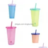 Tumblers درجة الحرارة استشعار اللون تغيير أكواب القهوة عصير الكوب pp pp.