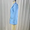 Ternos femininos Blazers 2023 Fashion Charme Borla Jaqueta retrô manga longa bolso casaco Unique Veste 230715