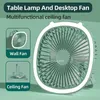 Electric Fans 1200mAn Portable Cooling Fan Rechargeable Mini Desk Fan Home Camping Ceiling Air Cooler Conditioner Cooling Appliances