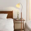 Floor Lamps Medieval Solid Wood Lamp Japanese Retro Living Room Sofa Next To French Light Luxury High-end Bedroom Standing Desk