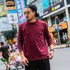 メンズTシャツメンズソリッド8カラーTシャツ男性ルーズロングスリーブTシャツ2022秋の新しいビッグサイズ9xl 7xl 7xl 8xl男性TシャツオーバーサイズBALCK L230715