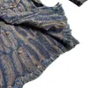 Giacche da uomo Kapital Vintage Japan Style Feather Jacquard Nappa Cotton Slim Giacca di jeans da uomo Casual manica lunga Tasca decorativa