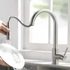 Hersteller von Küchenarmaturen Edelstahl 304 Smart Gold Wasserhahn Wasserhahn Pull-Down-Touch-Sensor
