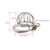 Chastity Devices Stainless Steel Cock Cage Penis Ring Device With Urethral Catheter Dick Belt BDSM Sex Toy For Man Gay 230714