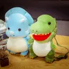Plysch ryggsäckar mode kreativa 3D dinosauri ryggsäck söt djur tecknad plysch ryggsäck dinosaurier väska för barn barn pojke gåvor 230714