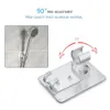 Bathroom Shower Heads Adjustable Hand Shower Holder Aluminum Punch Free Wall Mounted Shower Head Bathroom Seat Bracket 230714