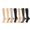 Chaussettes pour hommes XXL couleur chair sport Compression fermeture éclair veine extensible pour femmes hommes bas à fermeture éclair robuste