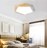 Luminárias de teto quarto luz led 110 v lâmpada de madeira nórdica para quarto interior moderno com controle remoto 220 v