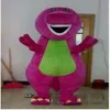 2018 Barney Dinosaurus Mascot Kostuum Film Karakter Barney Dinosaurus Kostuums Fancy Dress Volwassen Grootte Clothing177G