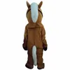 2019 factory Professional New Brown Horse Mascot Costume Adult Size Fancy Dress 222v