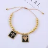 Strand ZHONGVI, pulsera de corazón cruzado, cuentas Miyuki, brazalete de cuerda ajustable, pulseras, joyería de cobre hecha a mano, accesorios bohemios, regalo para mujer