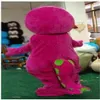 2018 Barney Dinosaurus Mascot Kostuum Film Karakter Barney Dinosaurus Kostuums Fancy Dress Volwassen Grootte Clothing177G