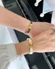 Pulseira de pulseira única de alta qualidade para homens, pulseiras de aço de titânio para mulheres, pulseira de ouro de aço inoxidável, pulseira de joias femininas de 1,2 cm com caixa original
