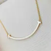 Any Designer Necklaces Smooth Pendant Women's Small Face Collar Chain Fashion Commuting Simple S Sier Diamond Free Necklace