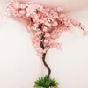 Kunstmatige Kersenboom Wijnstok Nep Kersenbloesem Bloem Tak Sakura Boomstam voor Evenement Bruiloft Boom Deco Kunstmatige Decorative208g