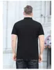 T-shirt da uomo di alta qualità polo da uomo estivo manica corta taglia grande 10XL 11XL 12XL lettera T-shirt in seta di ghiaccio colletto rovesciato top larghi 54 70 L230715