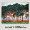 Высококачественный Claude Monet Painting Prifice Reproduction под сосновыми деревьями ручной работы по искусству