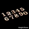 100Pcs Wooden 0-9 Numbers Embellishments 15mm Scrapbooking Card Making Craft DIY HX6D Sewing Notions & Tools243q