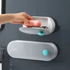 石鹸皿Ecoco Soap Dish Paste Wall Mounted Soap Holder Storage Rack Punch-Free Detachable Storake Diskバスルームアクセサリーソープボックス230714