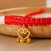 Hundkrage Auschmoln Cat Collar Red Rope flätad Justerbar traditionell Lucky Bless Woven Kitten Pets Pets Puppy Dogs