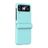 PU Leather Cases For Samsung Galaxy Z Flip 4 3 Flip3 5G Case Folding Hinge Protection Cover